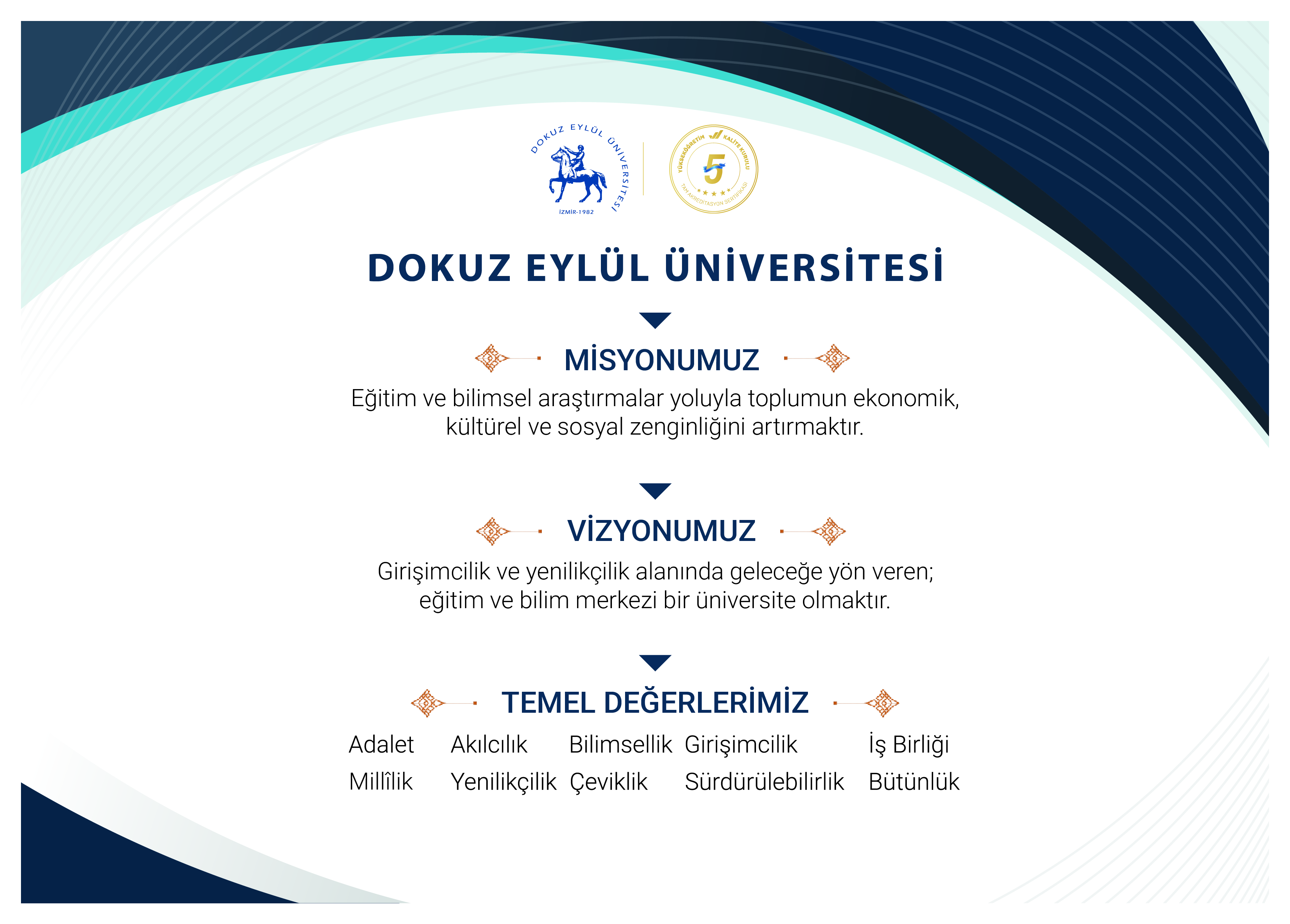 2026-2030 Stratejik Plani Misyon, Vizyon, Temel Degerler